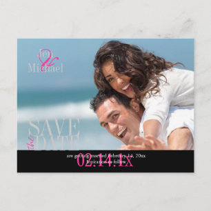 Benutzerdefinierte Farbe, Foto Save the Date Postk Ankündigungspostkarte