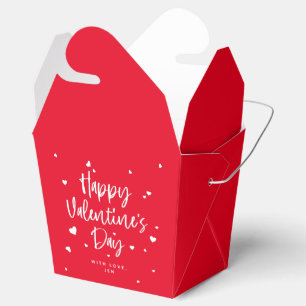 Benutzerdefinierte Farbe Frohen Valentinstag + Her Geschenkschachtel