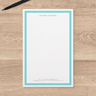 Benutzerdefinierte Farbe Moderne Klassische Ränder Briefpapier