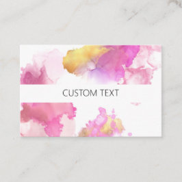 Benutzerdefinierte Farbe Rosa und Gold  Visitenkarte
