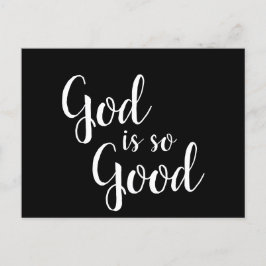 Benutzerdefinierte Farbe/Text Inspiration Gott ist Postkarte