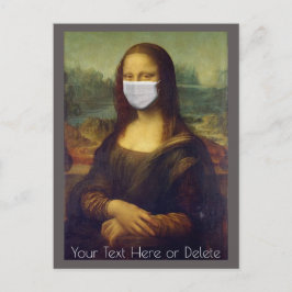Benutzerdefinierte Farbe/Text-Mona-Lisa-Malerei mi Postkarte