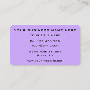 Benutzerdefinierte Farbe und Schriftart Ihrer Visi Visitenkarte