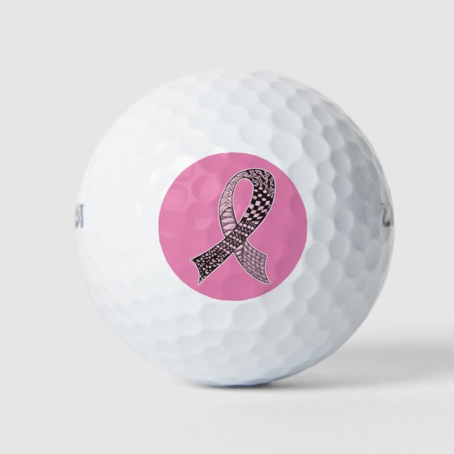 Benutzerdefinierte Farben für das Krebsbewusstsein Golfball (Vorderseite)