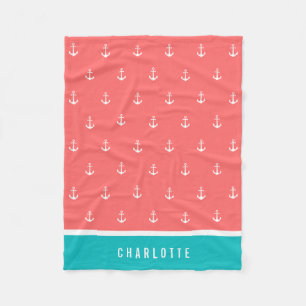 Benutzerdefinierte Farben hinzufügen Name Nautical Fleecedecke