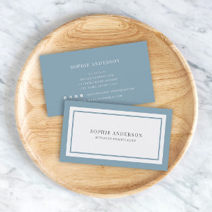 Benutzerdefinierte Farben Modern Classic Weiß Mitt Visitenkarte