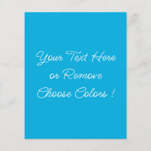 Benutzerdefinierte Farben und Text Name Schriftart Flyer