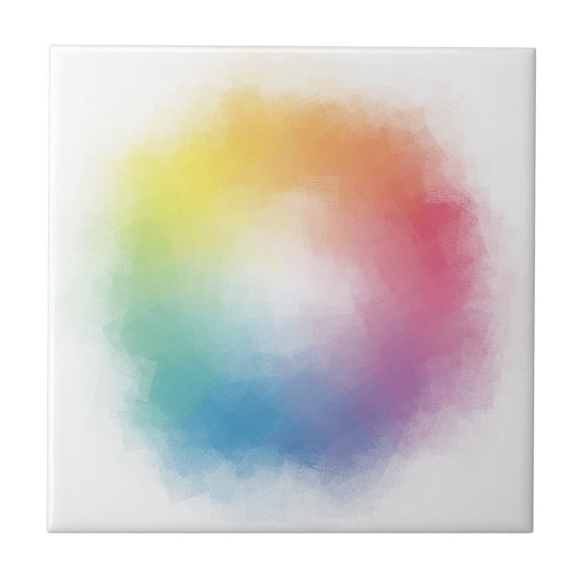 Benutzerdefinierte Farbenfrohe Abstrakt Elegante V Fliese (Vorderseite)