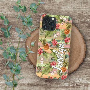 Benutzerdefinierte farbenfrohe Hawaii tropische An iPhone 16 Pro Max Hülle