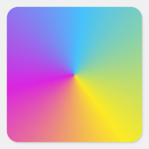 Benutzerdefinierte Farbige Abstrakte Leere Vorlage Quadratischer Aufkleber