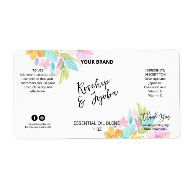 Benutzerdefinierte farbige Dropper-Flaschen Produk (Vorne)