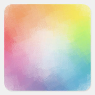 Benutzerdefinierte Farbige Leere Vorlage Blau Lila Quadratischer Aufkleber