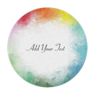 Benutzerdefinierte farbige Vorlage Handgeschrieben Schneidebrett