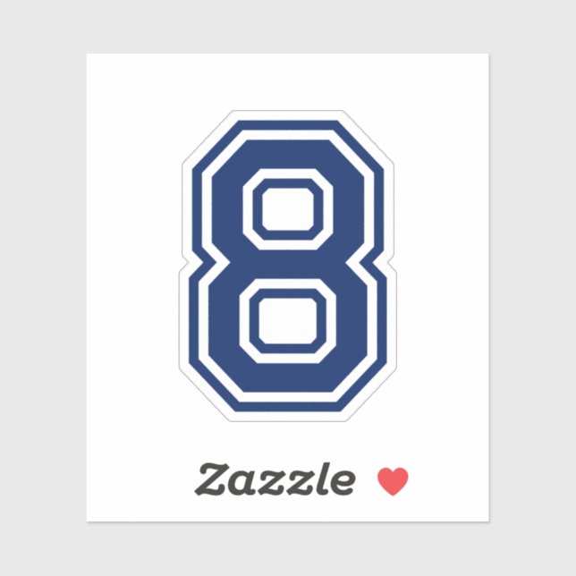 Benutzerdefinierte Farbnummer 8 Sportart-Uni Schri Aufkleber (Blatt)