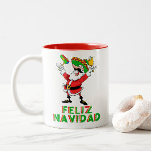 Benutzerdefinierte Feliz Navidad Mexico Weihnachte Zweifarbige Tasse