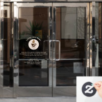 Benutzerdefinierte Fensteraufkleber für Cafés – Pe
