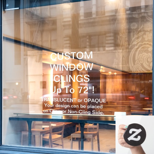 Benutzerdefinierte Fensterklammer AUTOMATISCHER OP Fensteraufkleber (Café-Fenster)