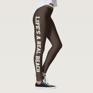 Benutzerdefinierte Ferien Klasse Espresso Braun So Leggings