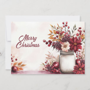 Benutzerdefinierte festliche Weihnachtsgrußkarte Feiertagskarte