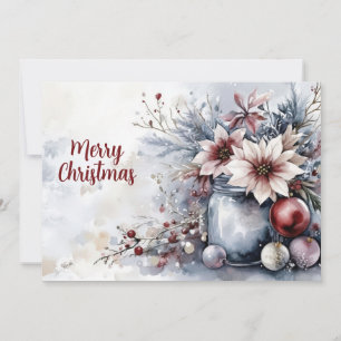Benutzerdefinierte festliche Weihnachtsgrußkarte Feiertagskarte