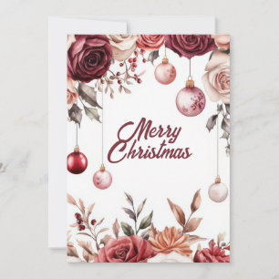 Benutzerdefinierte festliche Weihnachtsgrußkarte Feiertagskarte