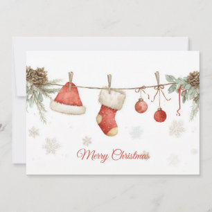 Benutzerdefinierte festliche Weihnachtsgrußkarte Feiertagskarte