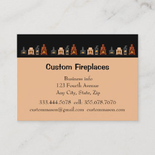 Benutzerdefinierte Feuerstellen-Visitenkarte  Visitenkarte