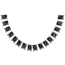 Benutzerdefinierte Feuerwehrruhestand Thin Red Lin Wimpelkette