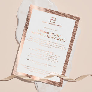 Benutzerdefinierte Firmen-Veranstaltung Party Folieneinladung