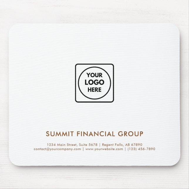 Benutzerdefinierte Firmenlogo-Business-Mauspad Mousepad (Vorne)