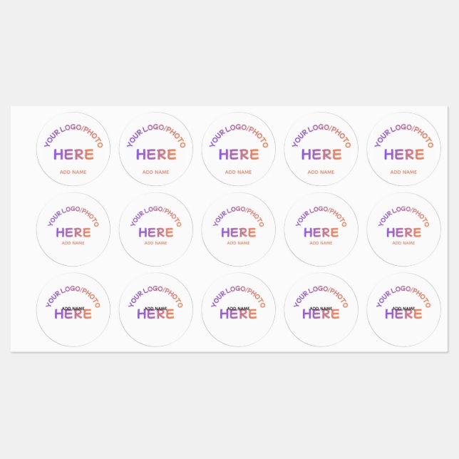 Benutzerdefinierte Firmenlogo-Name-Multi-Design-Au Etiketten (Blatt)