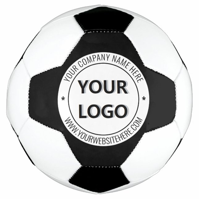 Benutzerdefinierte Firmenlogo Text Fußball Ball wä (Vorderseite)