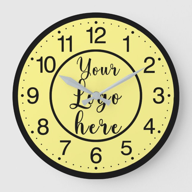 Benutzerdefinierte Firmenlogos Großuhr Große Wanduhr (Vorderseite)
