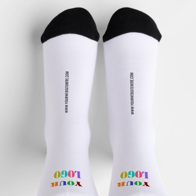 Benutzerdefinierte Firmenlogos und Textsocken wähl Socken (Oben)
