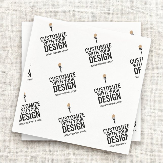 Benutzerdefinierte Firmenmarke Minimalistisch  Serviette (Von Creator hochgeladen)