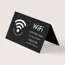 Benutzerdefinierte Firmenname Wifi-Details schwarz