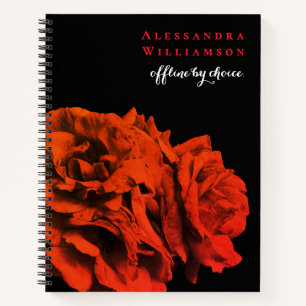 Benutzerdefinierte florale inspirierende lustige s notizbuch