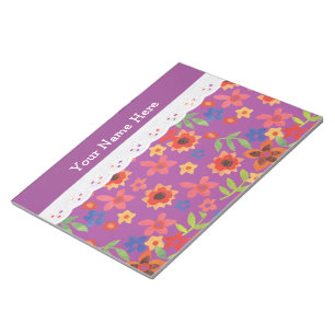 Benutzerdefinierte florale Magenta, Imitate, Edito Notizblock