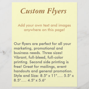 Benutzerdefinierte Flyer