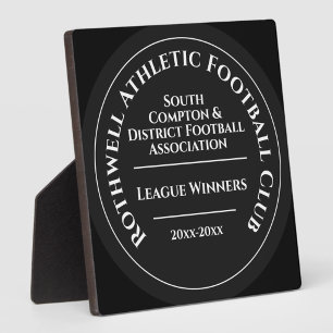 Benutzerdefinierte Football Club League Sieger Tro Fotoplatte