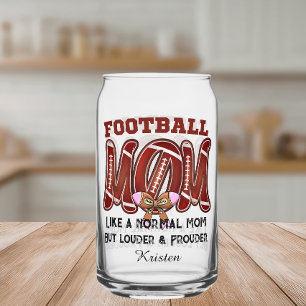 Benutzerdefinierte Football-Mom Sport-Mom Mutterta Dosenglas