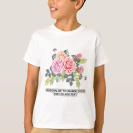Benutzerdefinierte Foto-Artwork-Text-Slogan-Kids T-Shirt