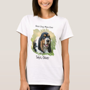 Benutzerdefinierte Foto Best Dog-Mama T-Shirt