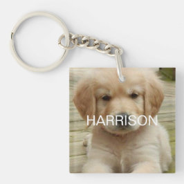 Benutzerdefinierte Foto-Bildname Monogramm Kontakt Schlüsselanhänger