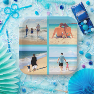 Benutzerdefinierte Foto Collage Paper-Teller mit I Pappteller