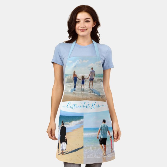 Benutzerdefinierte Foto Collage Text Schürze Ihre  (Getragen)