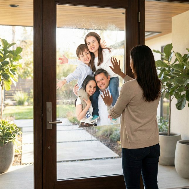 Benutzerdefinierte Foto-Fensterklammern Fensteraufkleber (Personalized Window Portrait Cling)
