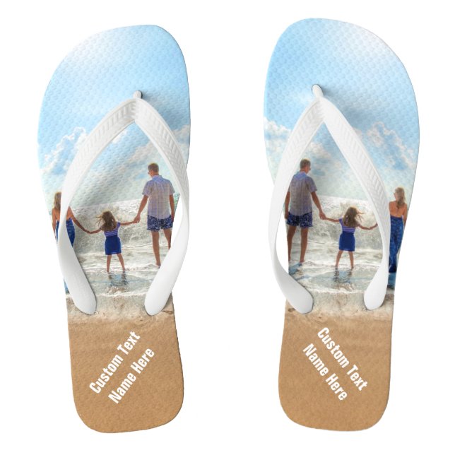Benutzerdefinierte Foto-Flip-Flops geben Fotos und Flip Flops (Fußbett)