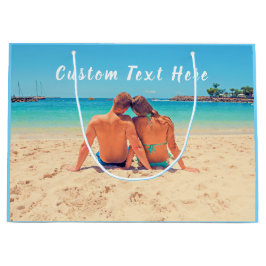 Benutzerdefinierte Foto-Geschenktüte Beutel Ihre L Große Geschenktüte