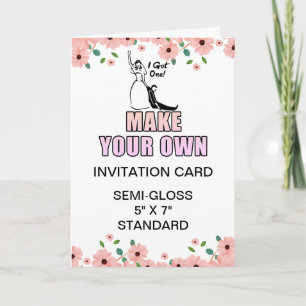 Benutzerdefinierte Foto-Glossy Bachelorette Einlad Karte